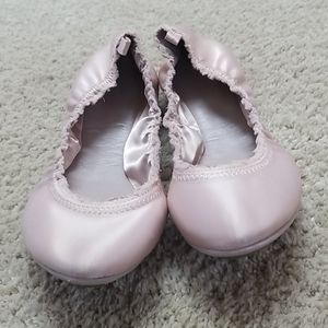 Joie Bandele Blush Satin Ballet flats